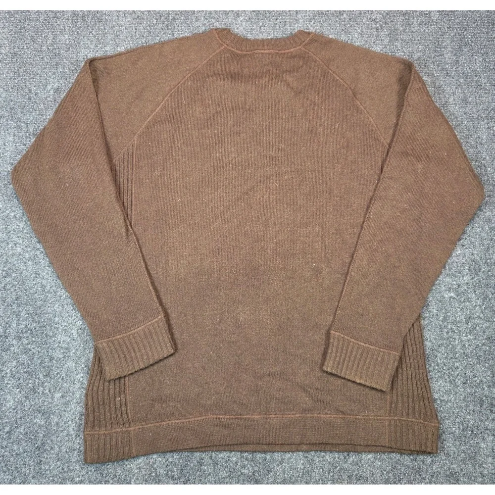 The North Face Mens Brown Cotton Wool Blend Crewneck Sweater AP3D Size Medium